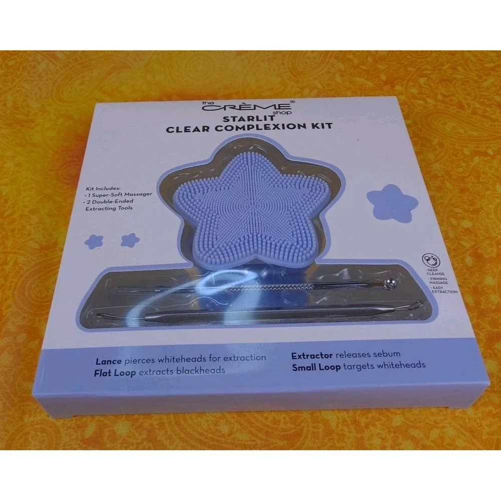 Crème Shop Starlit Clear‎ Complexion Kit Massager And 2 Double-Ended Extracting
